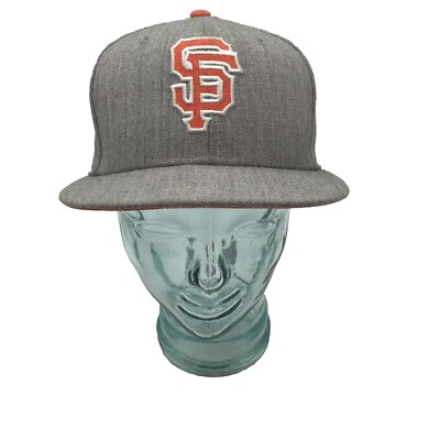 San Francisco Giants New Era Hype 59FIFTY Fitted Hat - Heathered Gray Size 7