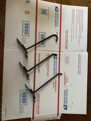 50 6'' Black Slatwall Hooks Different Styles Plus Extra Retail Garage organizers