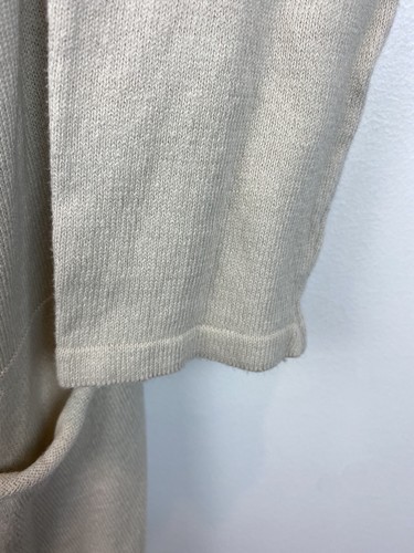 Cobble Stone Sweater Womans S or M Italy Open Cardigan Long One Size Beige - Picture 7 of 7
