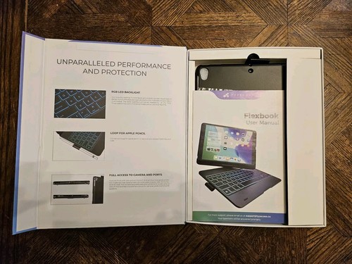 TYPECASE KB201N-109BLK-B-B0 FLEXBOOK TOUCH 7-in-1 Keyboard Case iPad Pro 10.5 - Picture 2 of 7