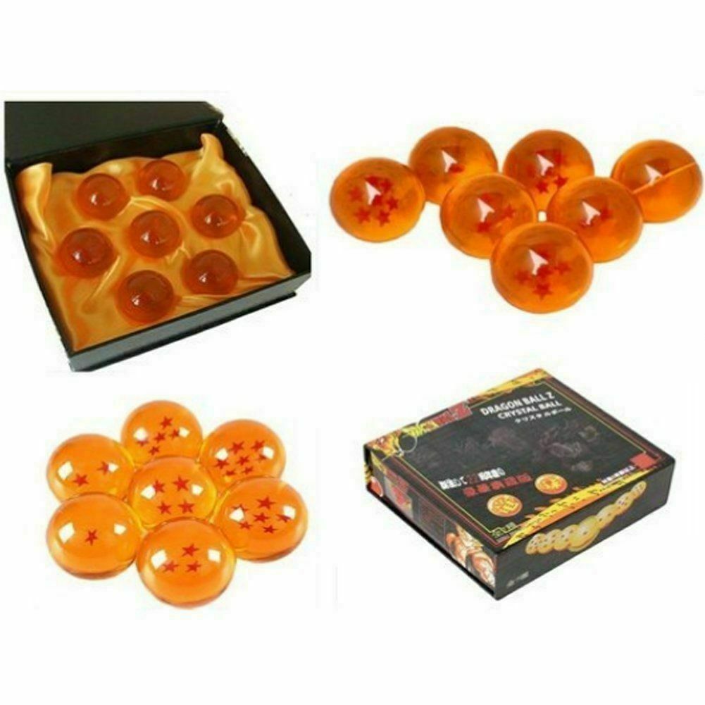 New 7Pcs Stars Crystal Balls Set Collection In Box Set 35mm Stock