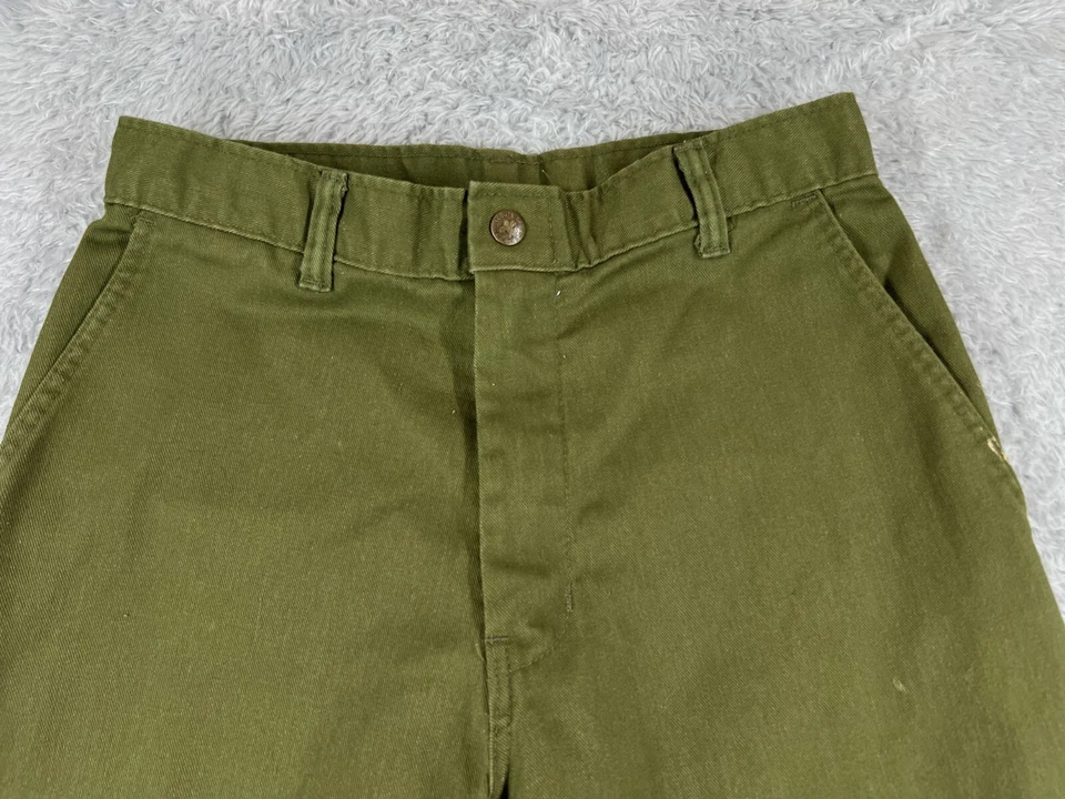 VINTAGE Boy Scouts Pants Adult 40 Green Official Uniform Twill Cargo 40x26 READ - Image 4 of 4