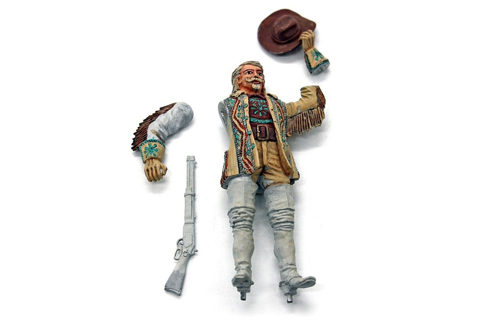 1867 (RARE) "Buffalo Bill" (90mm) PAINTED Metal Figure, by Imperial