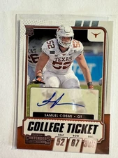 K185,703 -  2021 Panini Contenders Draft Picks #195 Samuel Cosmi Auto RC