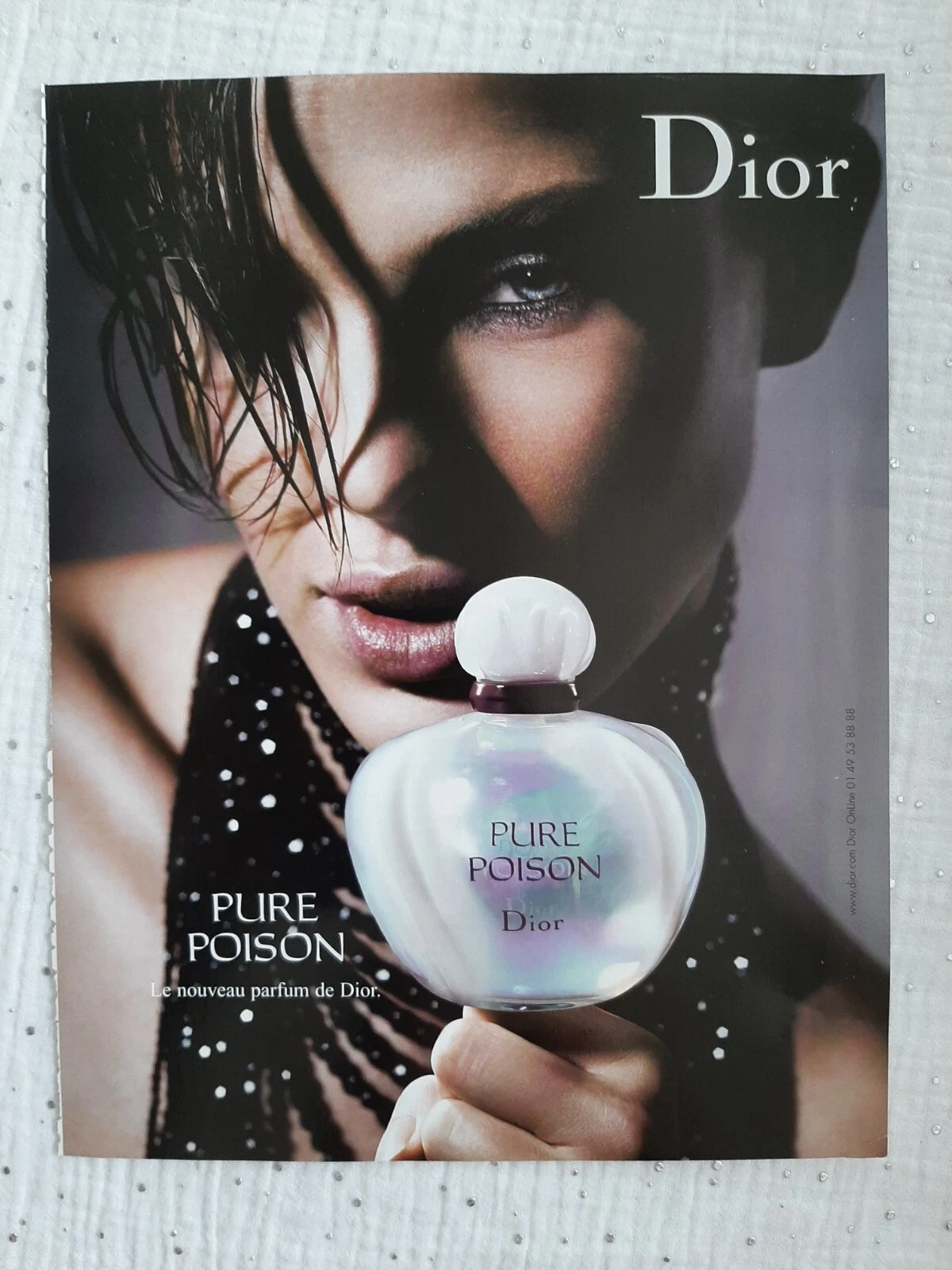 Publicité papier Parfum. Perfume Ad C. Dior pure Poison de 2004