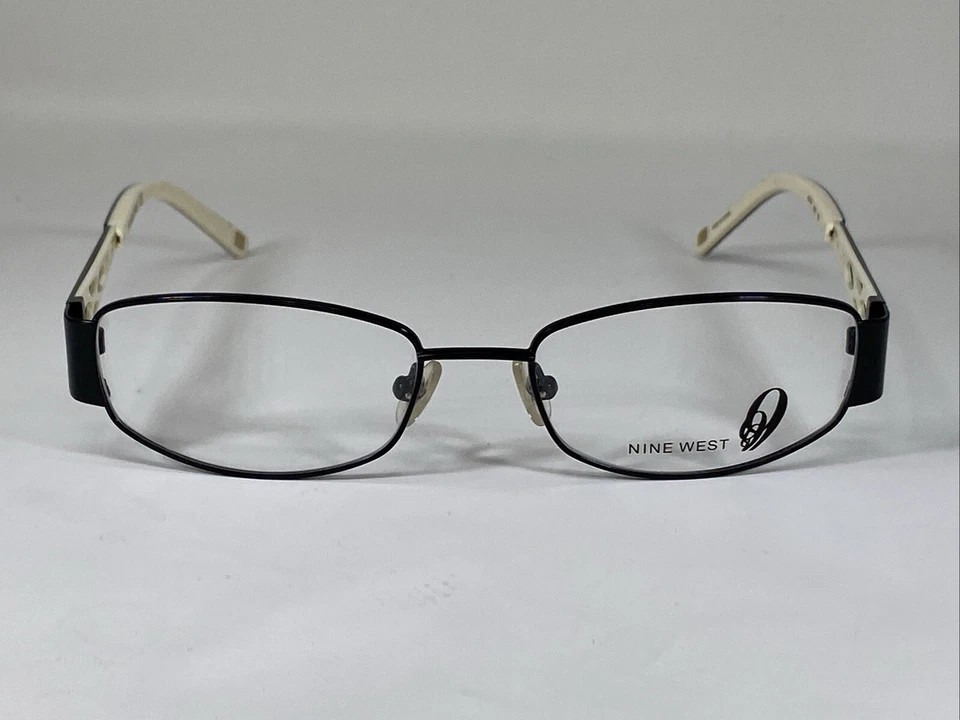 NINE WEST NW447 0003 NOS Black/White Women’s 52-17-135 Eyeglasses Frame  - Image 2 of 4