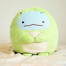 Sumikkogurashi Dinosaur Costume Tokage Plushie 13-inch Blue Green Round 1