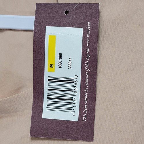 Bralette True Co Talla M Beige Copa Completa Cuello en V Sin Alambres Desnudo Espalda Alta Sin Acolchado Nuevo - Imagen 4 de 9