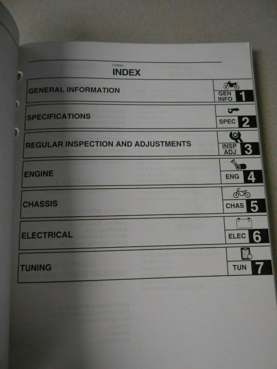 Yamaha Motorcycle Factory Owners Service Manual 2006 YZ250FV LIT