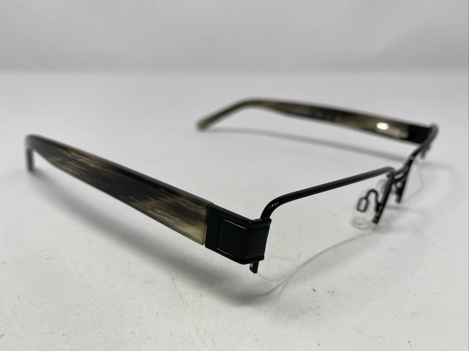 Marco de gafas Randy Jackon 1030 C.021 55-18-140 negro/marrón medio borde G375 Foto 3 de 4