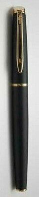 Waterman Hemisphere Fountain Pen M Pt Matte Black & Gold  New In Box Narrow Band