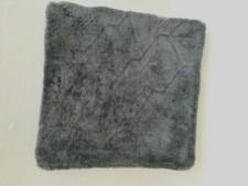 Lammfell Autokissen Sitzschoner Sitzkissen anthrazit 40x40 cm Sitzauflage Kissen