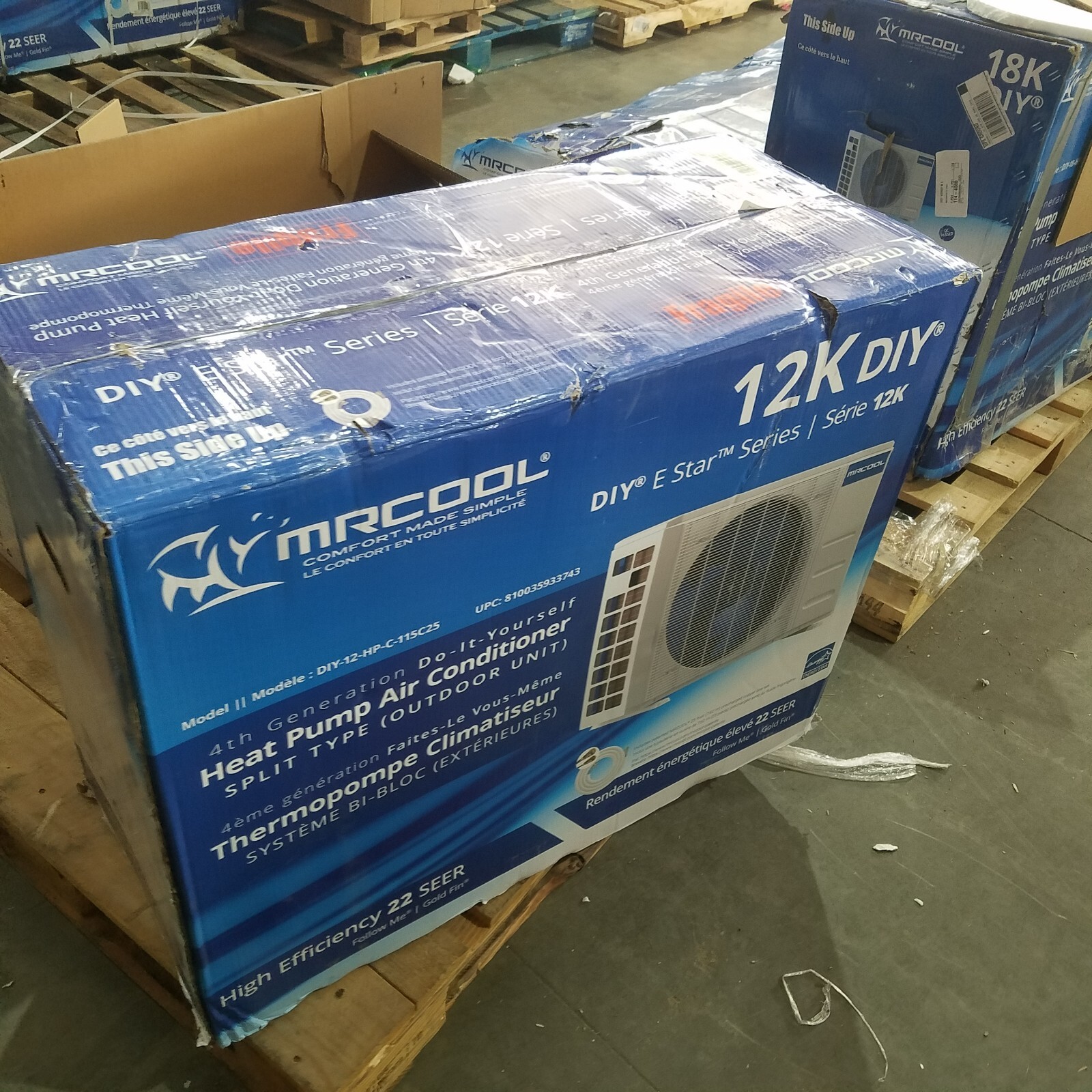 Scratch & Ding Grade A 12k BTU 22 SEER MrCool DIY Ductless Heat