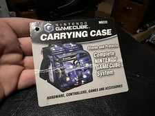 Nintendo GameCube Soft Travel Bag Console Black Gray Carrying Case TAG ONLY