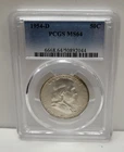 PCGS MS64 1954-D 50C Franklin Silver Half Dollar