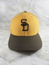 Vtg New Era SAN DIEGO PADRES Cooperstown 59Fifty MLB Wool Baseball Cap Hat 7 USA