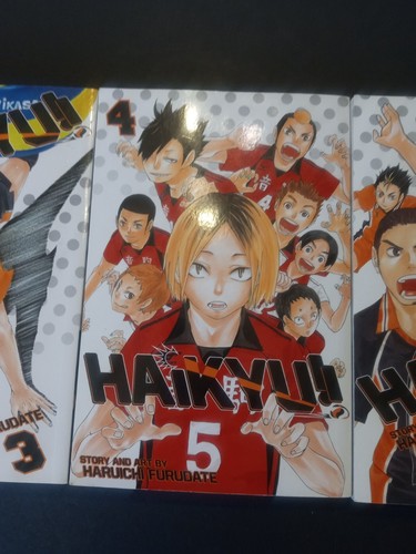 Haikyu!! Manga Set Viz Media Volumes 2,3,4,5, 6 - Foto 8 di 17