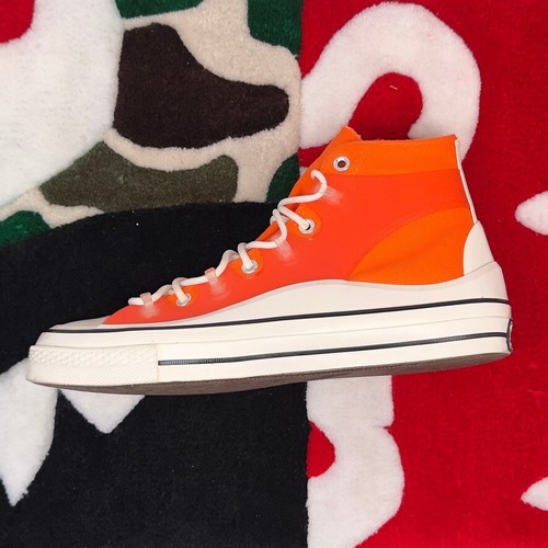 Size 10.5 - Converse Chuck Taylor All Star 70 Hi Utility Bold Mandarin *NO BOX* - 第 1/10 張圖片