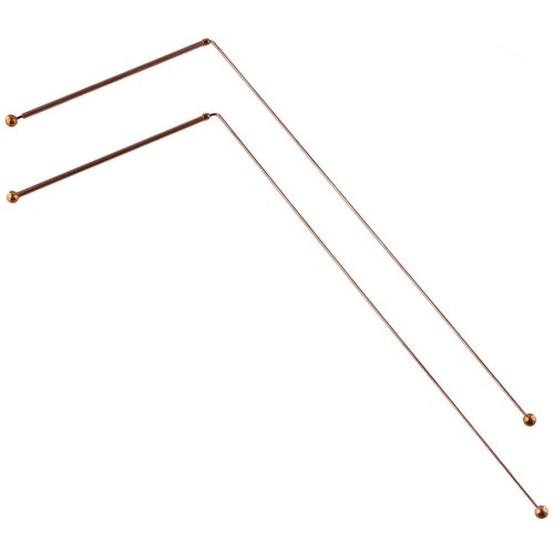 2PCS Pure Copper Dowsing rods 99.9% Copper Divining Rods Ghost Hunting - Picture 12 of 18