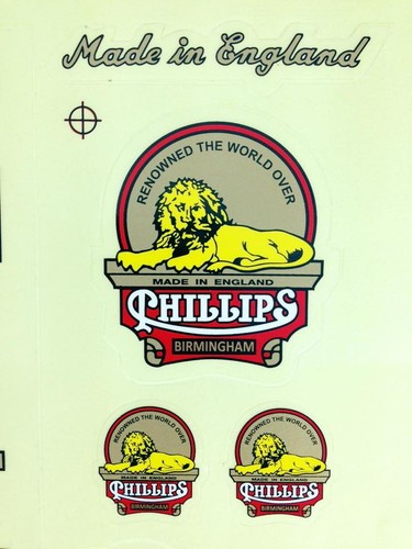 PHILLIPS DECALS BICYCLE BIKE WHEEL VINTAGE SPORTING STICKER CYCLING FRAME PARTS - Picture 7 of 10