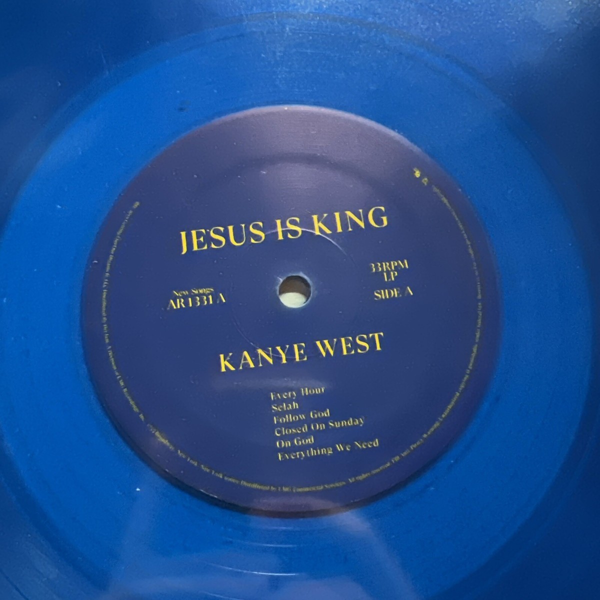 洋楽 KANYE WEST JESUS IS KING LP KANYE WEST : JESUS Is KING BLUE VINYL LP Record Limited