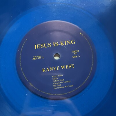 Kanye West 2018 Jesus Is King Vinyl Album Rare Blue Vinyl