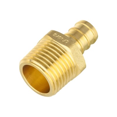 EFIELD 1/2'' Pex × 3/4'' Male Threaded Adapter Brass Fitting No Lead Free Shipping
