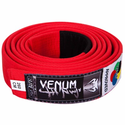 SALE!! Venum Karate Gürtel WKF - Budogürtel rot + blau + schwarz