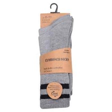 3,6,12 PAIR MENS Cushioned Cotton Rich Sports Socks UK Size 6-11 Crew Breathable