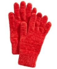 MSRP 25 Charter Club Solid Chenille Gloves Dark Red One Size