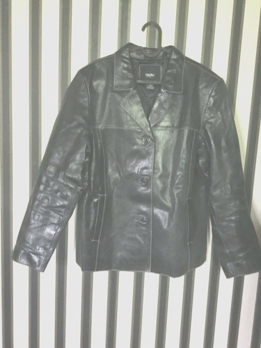 $225 Mossimo Cowhide Black Leather 