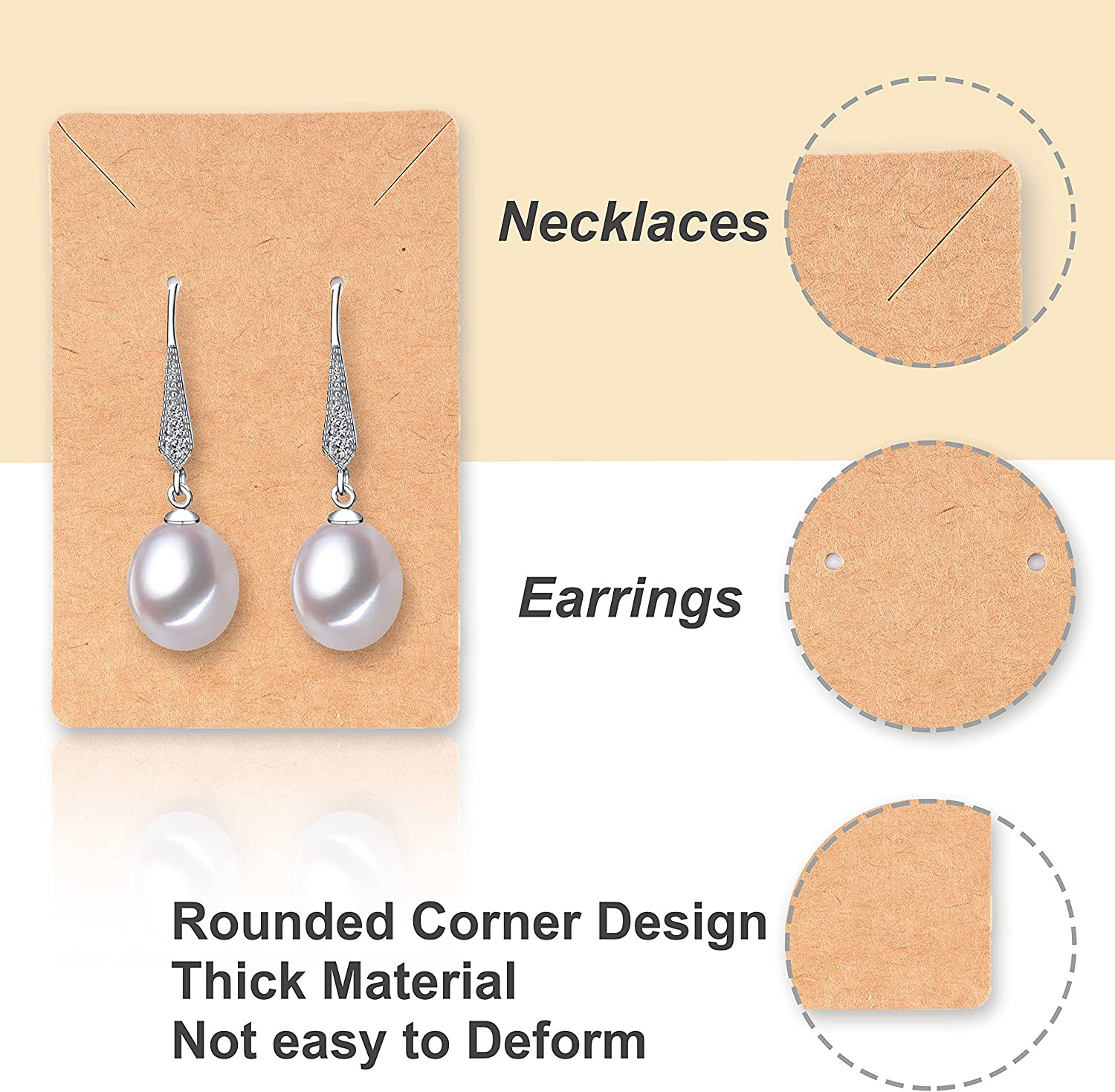 Earring Display Cards with 100 Pcs Earring Holder Cards 200 Pcs Earring Backs an