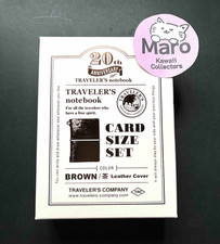 TRAVELERS Notebook Limited Card Size 20th Anniversary Set Brown
