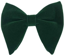  Men's Velvet Bow Ties Pre-Tied Oversized Bowtie Formal Tuxedo Butterfly Green