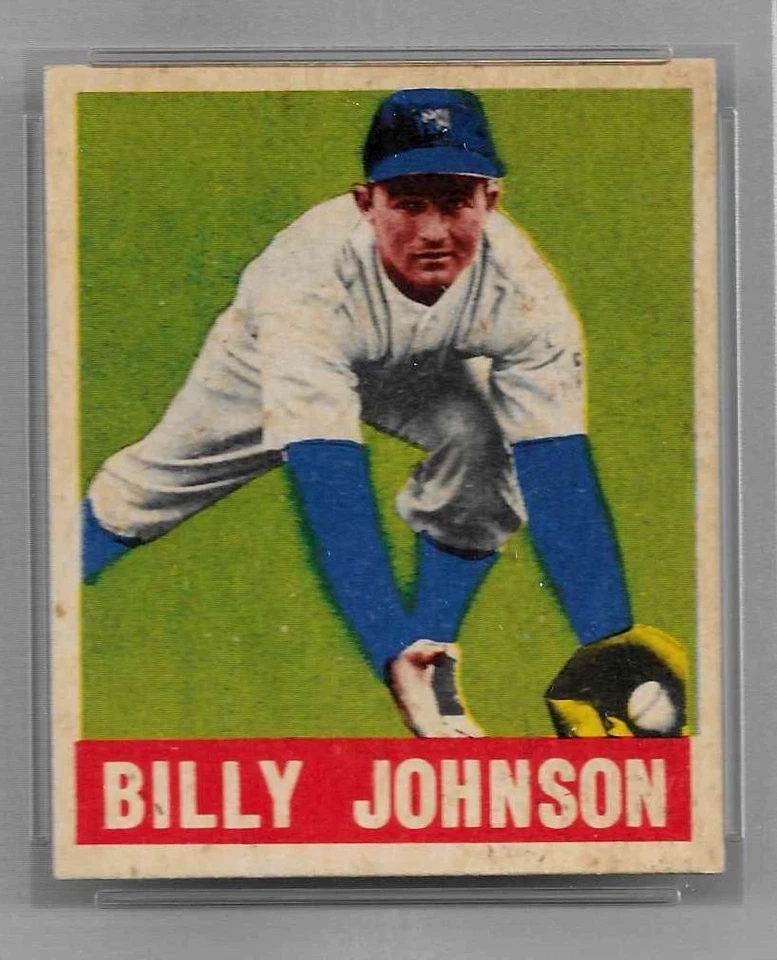 1948 LEAF BASEBALL CARD #14 BILLY JOHNSON RC PSA 6 EX-MT NQ MLB NEW YORK YANKEES - Image 3 of 4