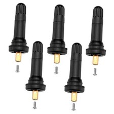 5 PCS TPMS 20008 Tire Valve Stem Set, Rubber Snap-in Tubeless Tire Valve Stems