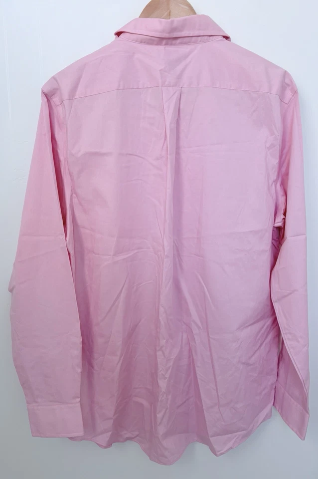 Croft & Barrow & Apt. Camisas de vestir con 9 botones talla 16 cuello empaquetadas rosa púrpura Foto 2 de 4