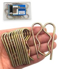 12 Pcs Heavy Duty Hitch Pins Clip R Clips Spring Retaining Wire Hair Pins Cotter