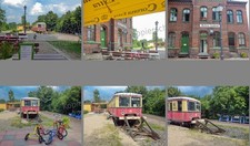 6 Foto Abzüge 75 Jahre S-Bahn Berlin 877 603 Mahlow in Mellen-Saalow 2014 #L