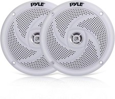 Pyle Marine Speakers - 5.25" 2 Way Waterproof Watermresistant, 180 Watt