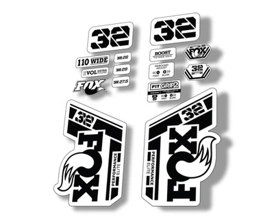 Fox 32 Performance Elite 2021 Factory Gabel Aufkleber Federung Sticker schwarz - Bild 1 von 2