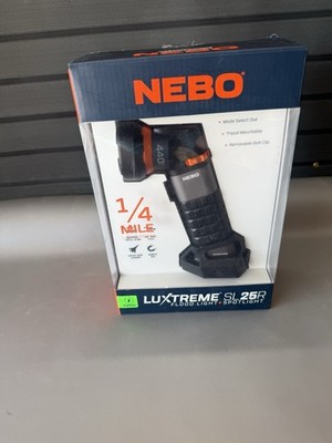 Nebo Luxtreme SL25R Rechargeable Flood Light Flashlight Waterproof Spotlight New