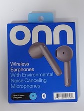 onn. Wireless Earphones -Crystal Clear Sound  22hr Playtime. New Open Box