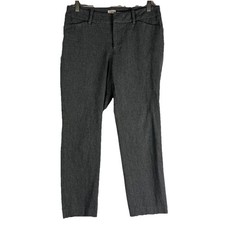 A New Day Pants Women's Size 4 Cropped Skinny Mid Rise Gray Stretch Casual Dress