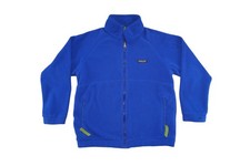 Patagonia Kids L Synchilla Fleece Jacket Blue Full Zip Boys Girls 12 USA Made