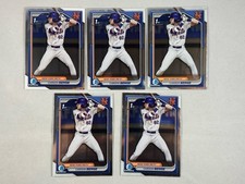 2024 Bowman Draft #BDC-28 Carson Benge 1st Prospect Chrome Base 5 Card Lot
