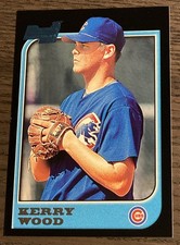 1997 Bowman Kerry Wood #196 Chicago Cubs Rookie Card RC. rookie card picture