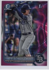 2022 Bowman Chrome Prospects Fuchsia Lava Refractor 127/199 Curtis Mead 10k8