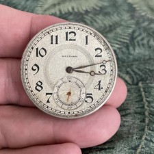 Waltham Pocket Watch Movement Grade 210 Model 1894 12s 7j For Parts