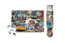 Micro Puzzles California Road Trip 150 Piece Jigsaw Puzzle Tube New Sealed